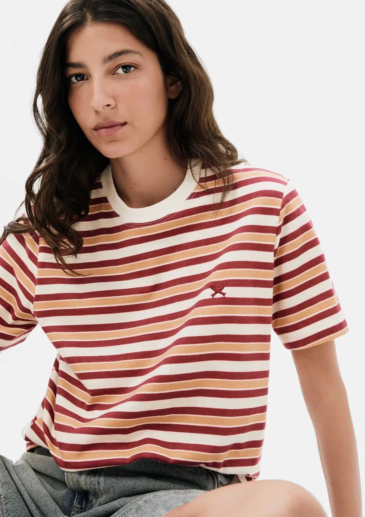 Camiseta Feminina Manga Curta Listrada