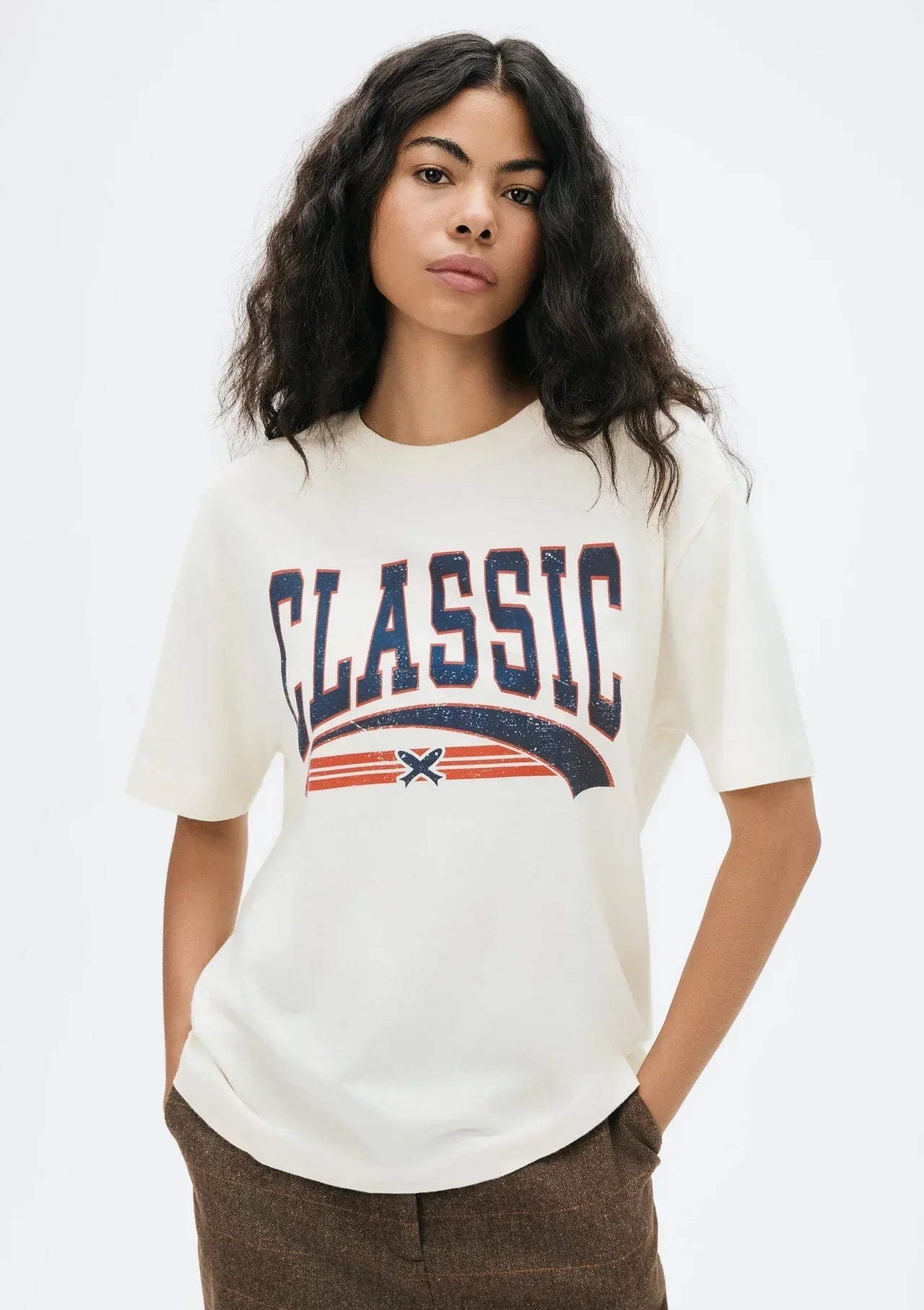 Camiseta Feminina Manga Curta Oversized