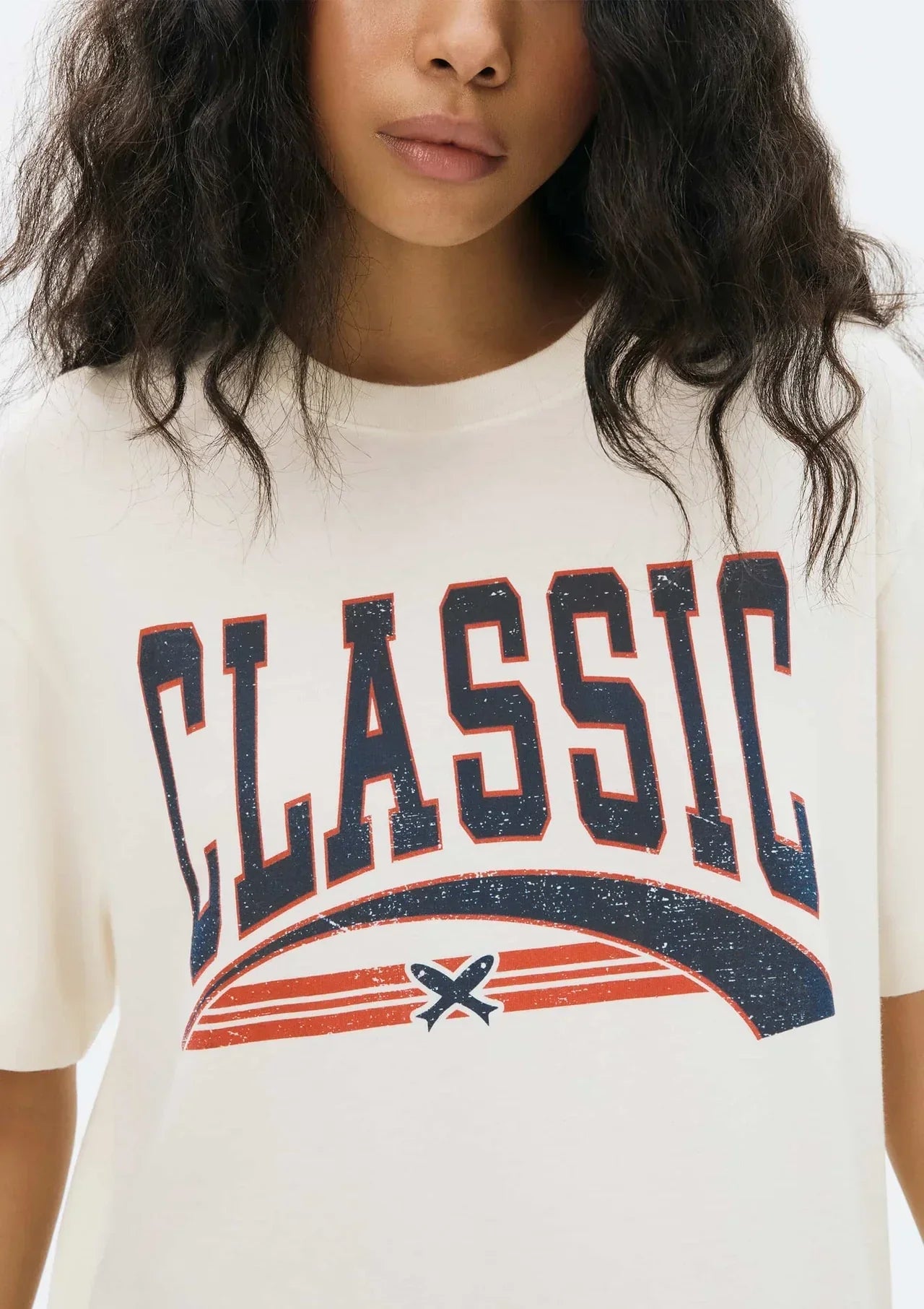 Camiseta Feminina Manga Curta Oversized
