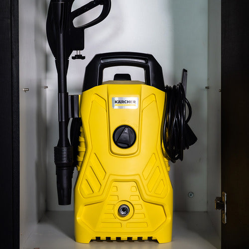 (OFERTA VÁLIDA ATÉ AS 23:59) Lavadora Compacta de Alta Pressão Kärcher 1500 PSI + 2 Brindes