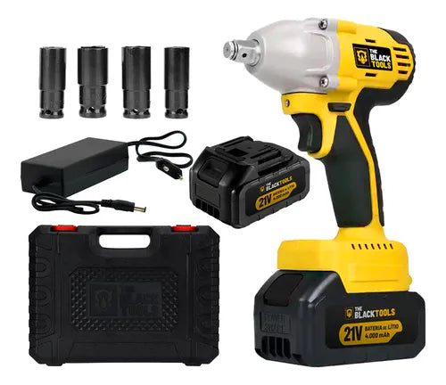 Kit Furadeira De Impacto + Chave De Impacto A Bateria 21v