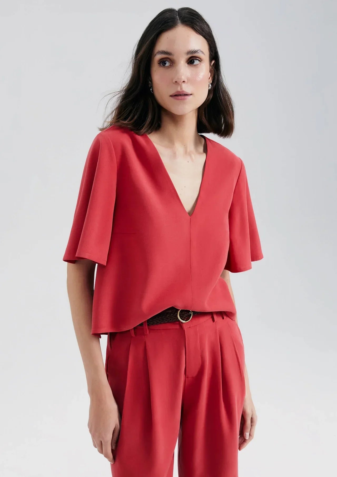 Blusa Feminina Manga Sino em Peachtouch