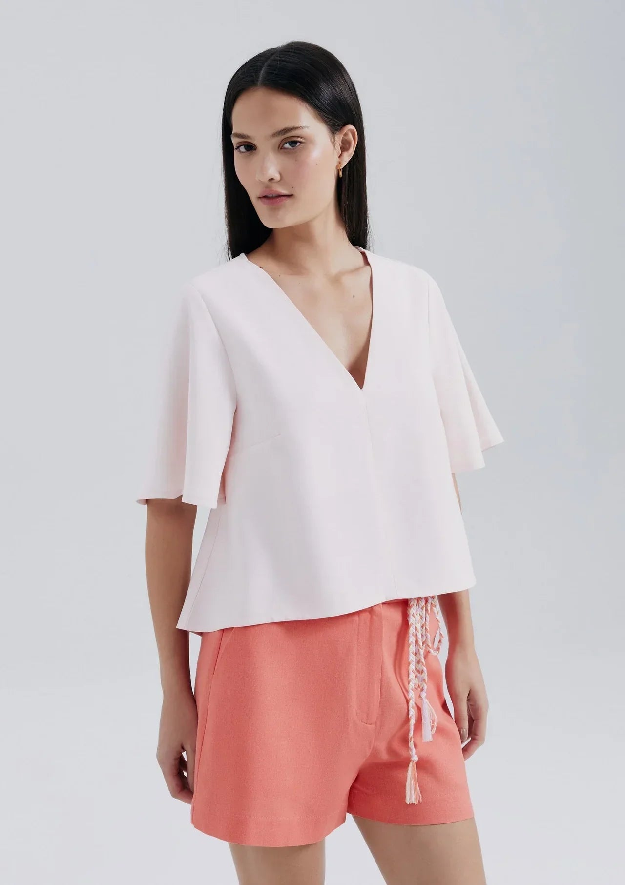 Blusa Feminina Manga Sino em Peachtouch