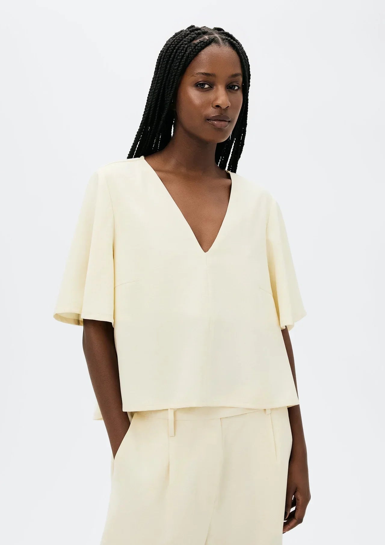 Blusa Feminina Manga Sino em Peachtouch