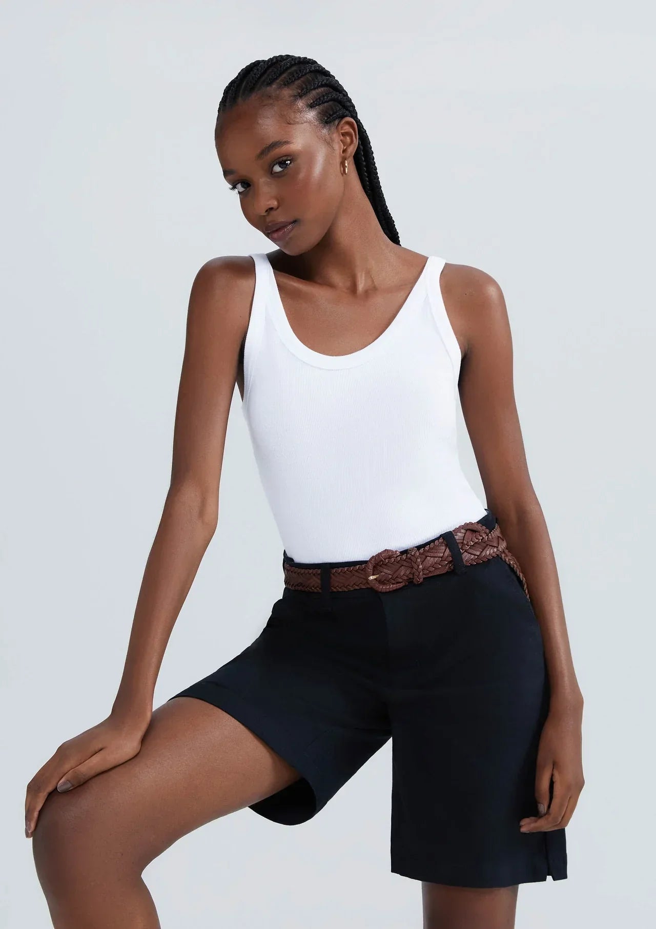 Regata Básica Feminina Slim Rib