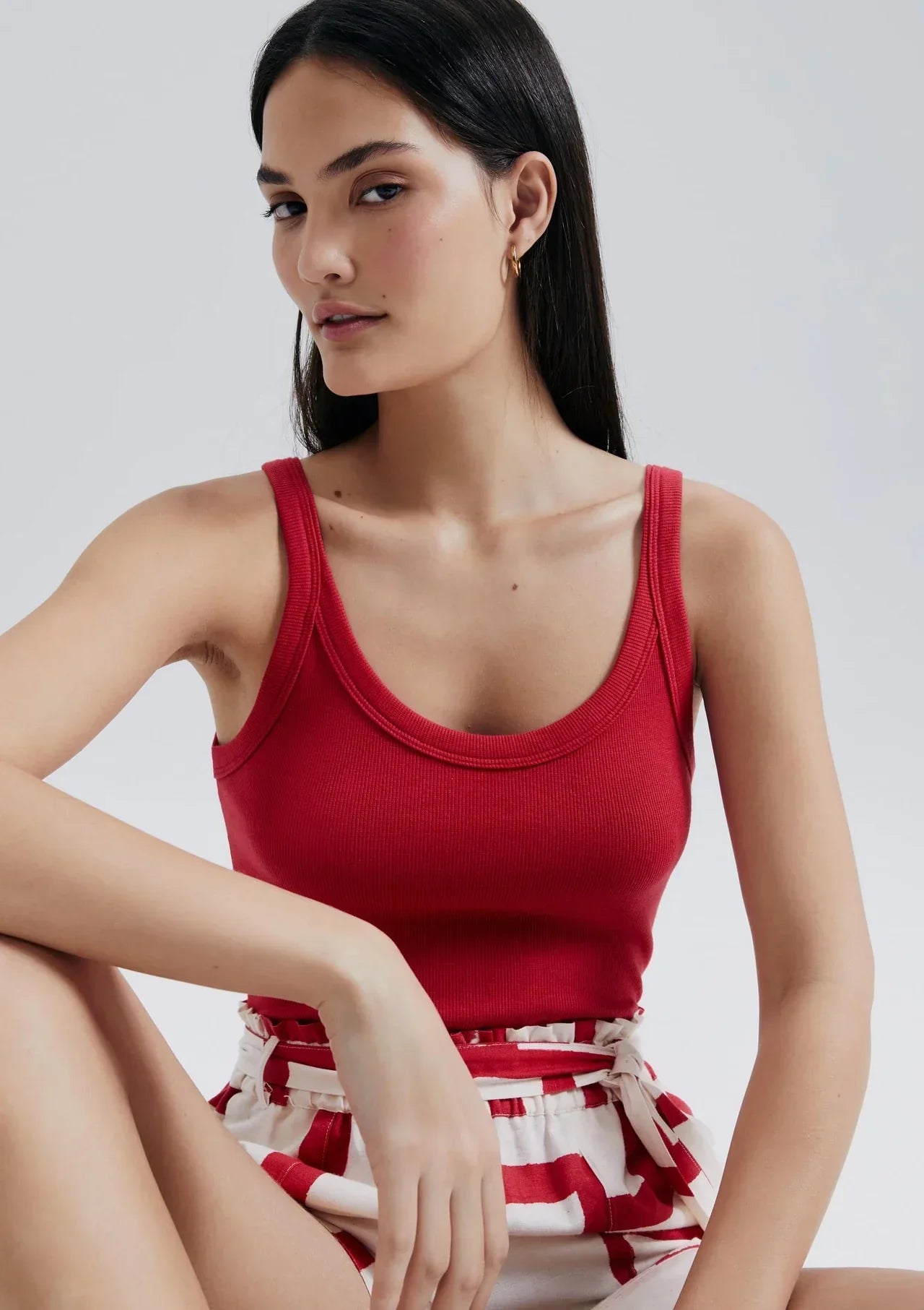 Regata Básica Feminina Slim Rib