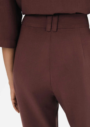 Calça Feminina Reta Cintura Média em Viscose