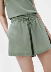 Shorts Feminino Evasê Cós Elástico